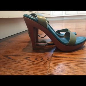 Leather sandals Yves saint laurent
